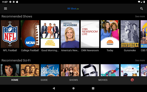 Screenshot of All West.tv
