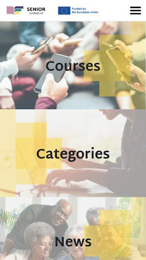 Android application Senior Courses Up screenshort