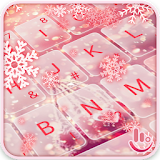 Pink Snow Keyboard Theme icon