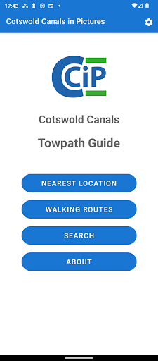 Android application Cotswold Canals Towpath Guide screenshort