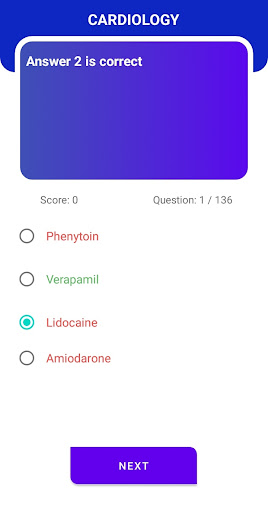 Medicine MCQs Screen 3