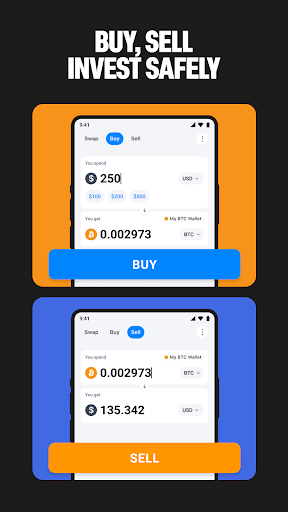 Screenshot of Bitcoin.com Wallet: Buy, Sell