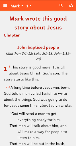 Android application Plain English Version Bible screenshort