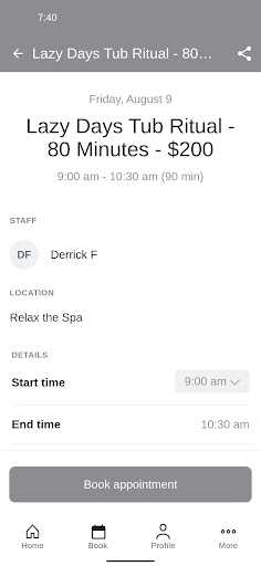 RELAX The Spa Rochester Screen 3
