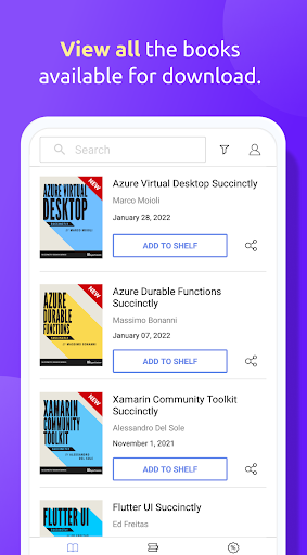 Android application Syncfusion Succinctly Series screenshort
