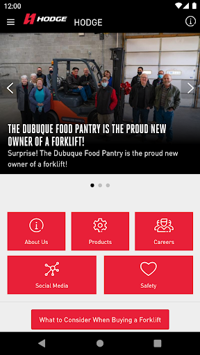 Android application HODGE Hub screenshort