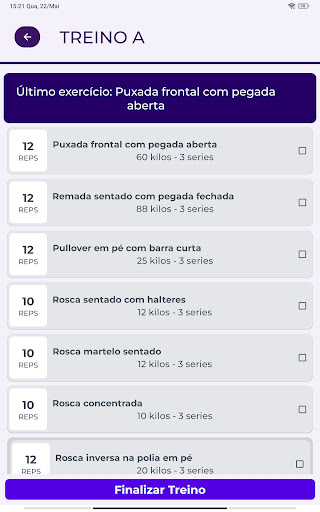App Fitness academia e treino