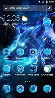 Starlight Galaxy Ice  Wolf-APUS Launcher theme