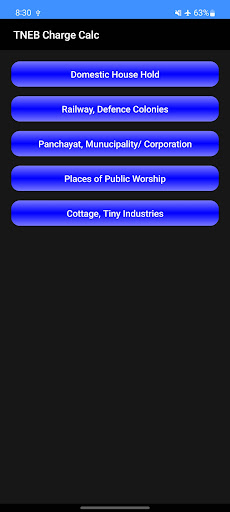 Android application EB Charge Calculator screenshort