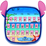 Pink Monster Keyboard Theme icon