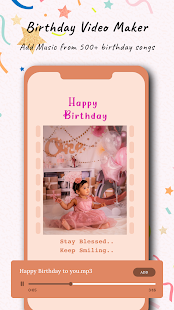Birthday Video Maker With Song Screenshot