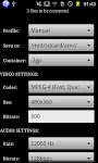 screenshot of ARMV7 VFP VidCon Codec