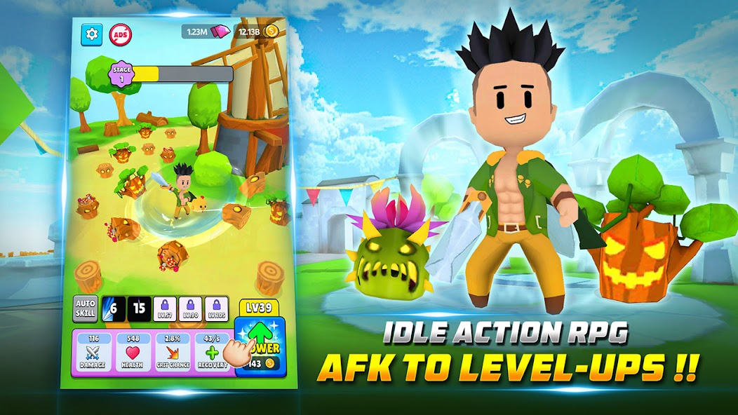 Heroes Adventure: Idle RPG 1.0.4.1 APK + Mod (Unlimited money / Mod Menu) for Android