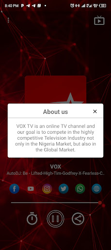 Android application VOX screenshort