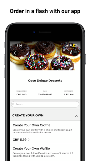 Android application Coco Deluxe Desserts screenshort