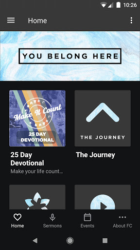 Android application Foothills Church screenshort