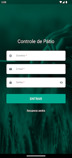 Android application Controle de Pátio screenshort