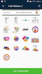 Holi stickers for whatsapp