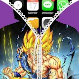 Goku Saiyan Zipper Lock Screen icon