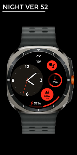 Night ver 52 - watch face screenshot 6