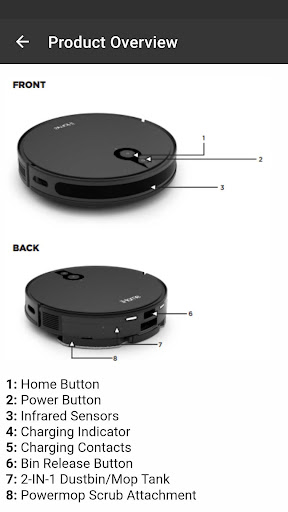 iHome AutoVac Eclipse Guide Screen 2