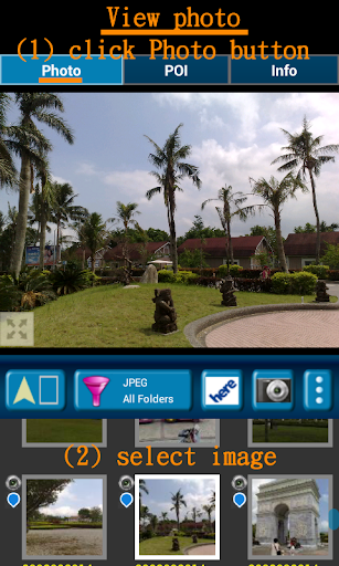 GPS Photo Viewer (use HereMap) Screen 2