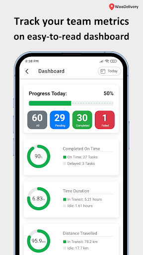 Android application WooDelivery Manager screenshort