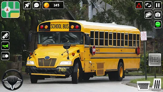 School Bus Coach City Game