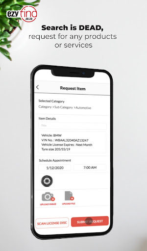 Android application EzyFind screenshort
