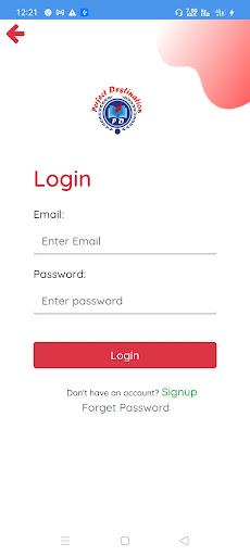 Android application Perfect Destination screenshort