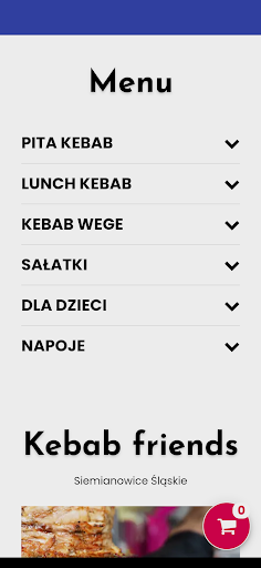 Android application Kebab Friends screenshort