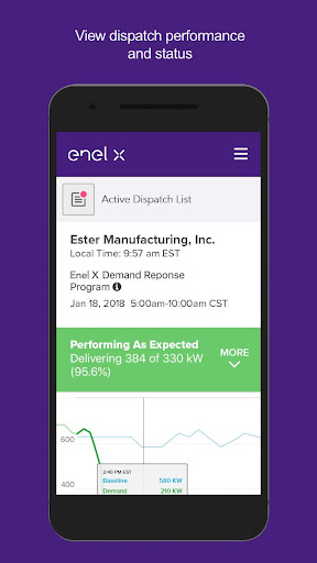 Android application Enel X Demand Response screenshort