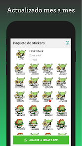 Captura de Pantalla 2 Stickers - Flork Shrek - Pack android