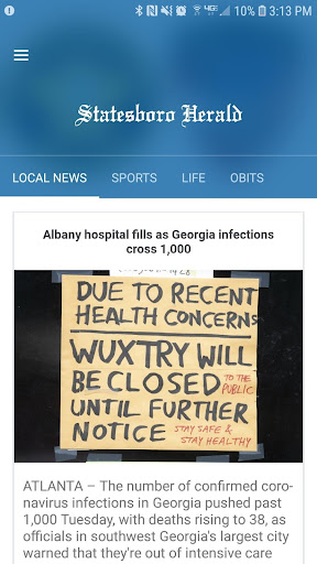 Statesboro Herald Screen 3