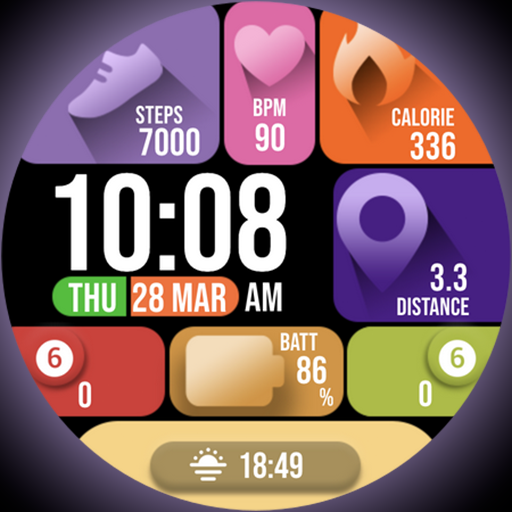 Colorful Tiles - Watch face Logo