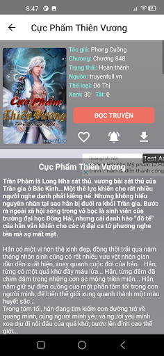 Android application Truyện Full screenshort