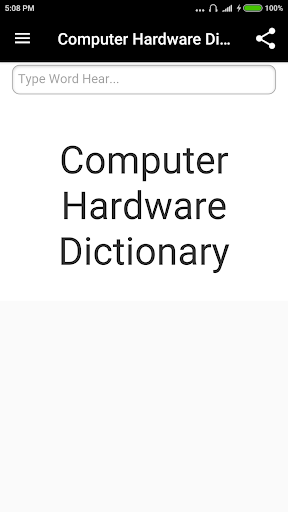 Android application Computer Hardware Dictionary screenshort