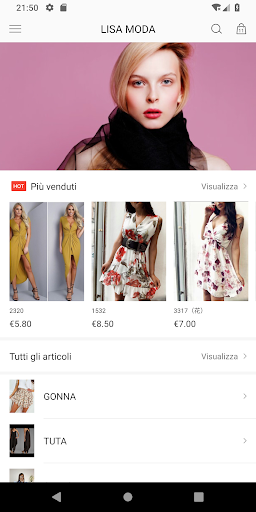LISA MODA Screen 3