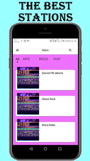 Android application Sonora FM Jakarta screenshort