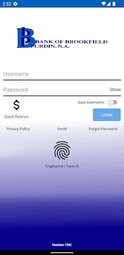 Android application Bank of BP Mobile screenshort
