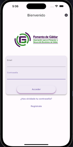 Android application Fomento de Gáldar screenshort