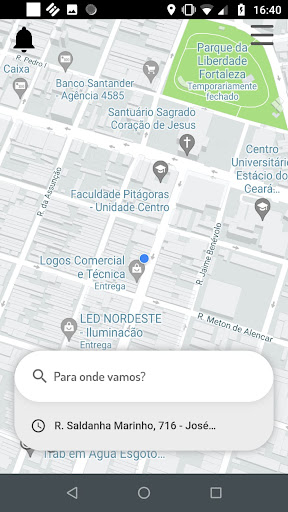 Android application Mmobilidade Passageiro screenshort
