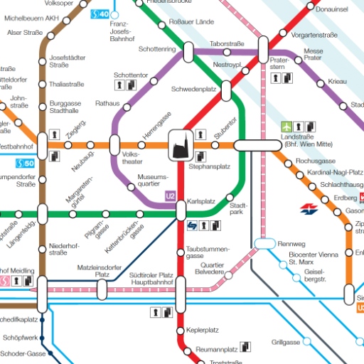 Vienna Metro Map  Icon