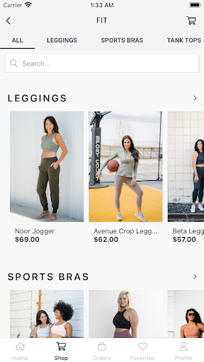 Savvi Shop Screen 3
