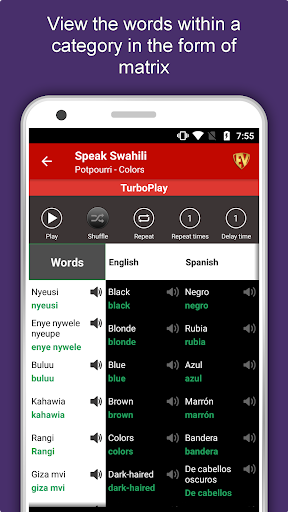 Screenshot of Learn Swahili Language Offline