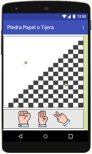 Android application Piedra, papel o tijera screenshort