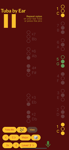 Android application Tuba by Ear screenshort