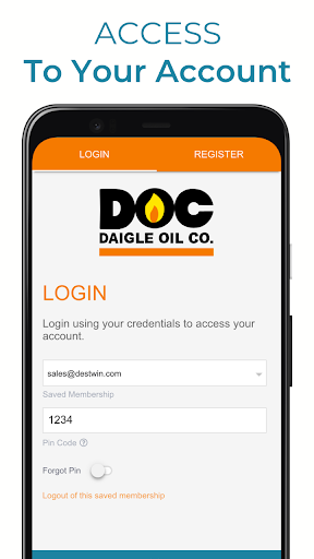 Android application Daigle Oil Company screenshort