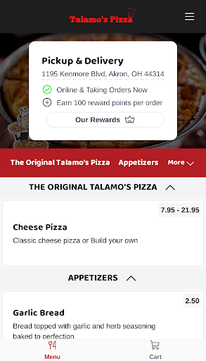 Talamos Pizza Screen 2