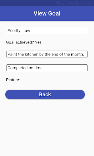 Goal Tracker+ Screen 2